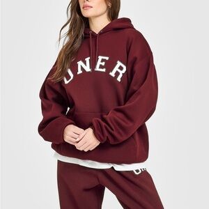 Oner Active Foundations Oversized Girlfriend Hoodie  Rosewood XSmall XS